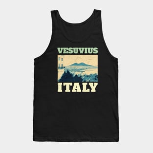 Vesuvius Italy - Retro Vintage Tank Top